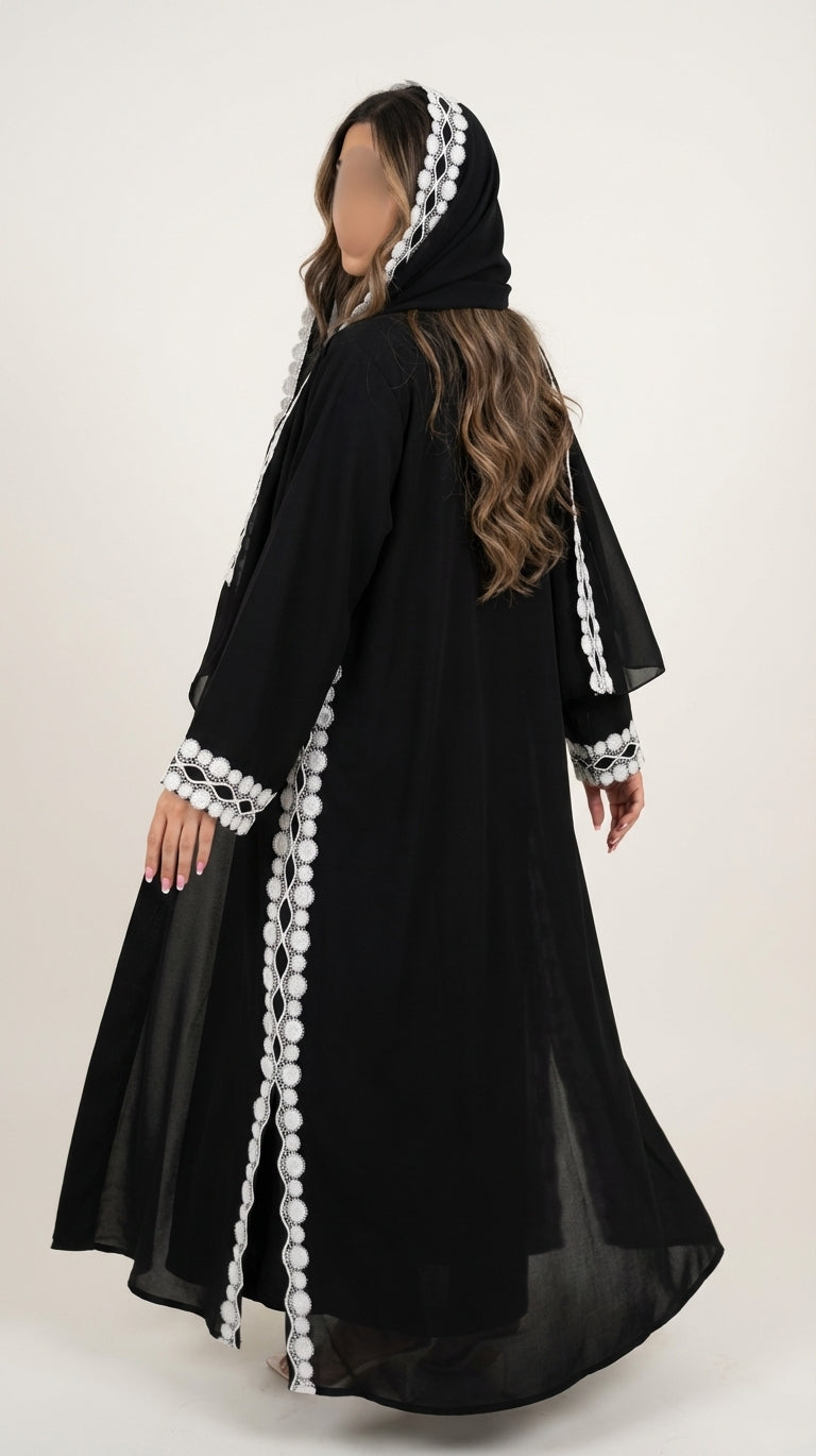عباية بتدخيلة كلفة تطريز  - Image 4