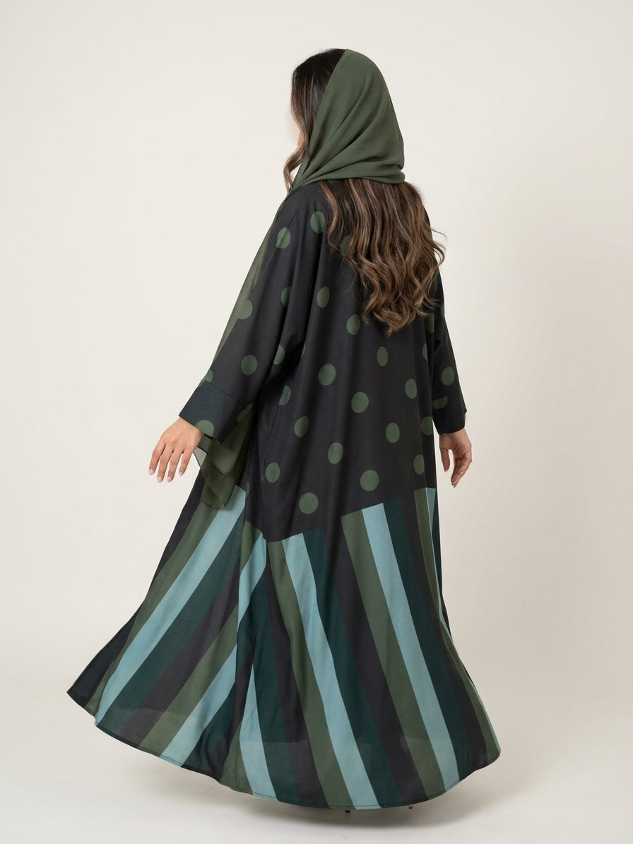 عباية طباعة | Printed Abaya	 - Image 4