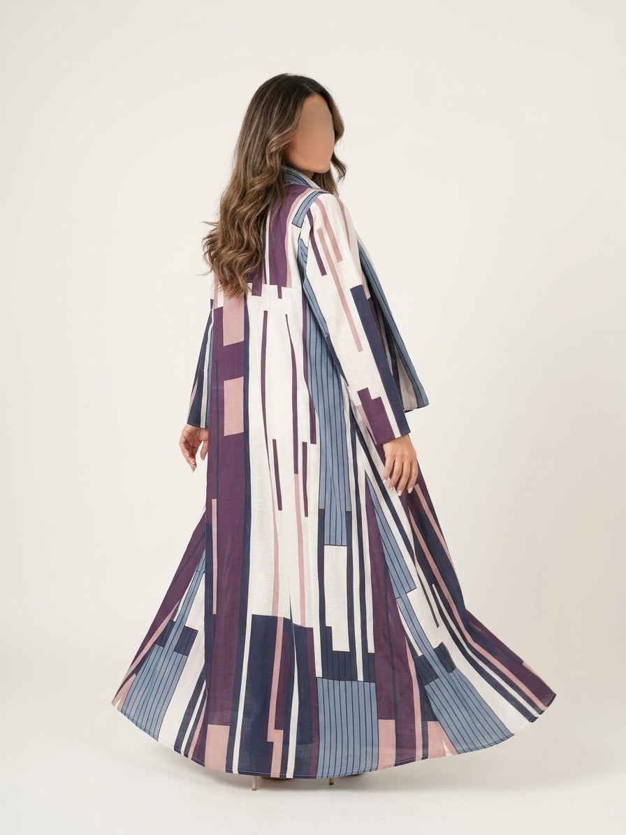 عباية طباعة | Printed Abaya	 - Image 4