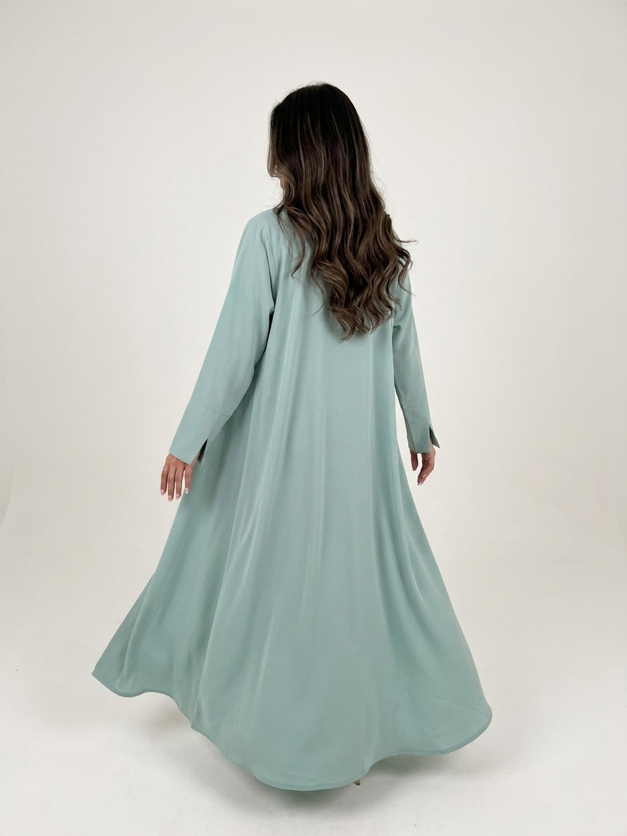 عباية كريب بيسك|Basic Crepe Abaya - Image 3