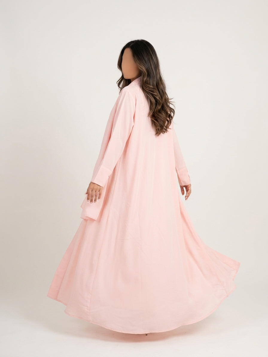 عباية كريب بيسك|Basic Crepe Abaya - Image 3