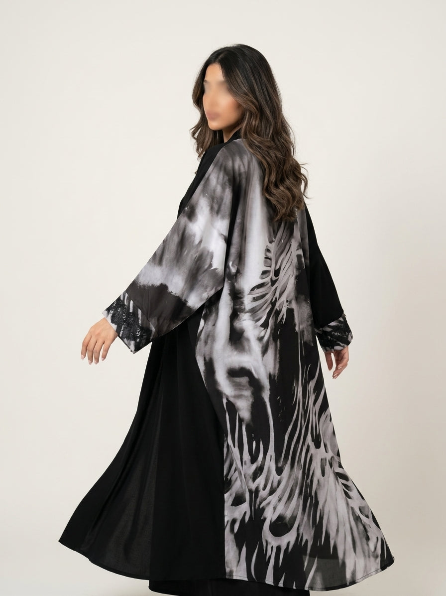 عباية طباعة | Printed Abaya - Image 4