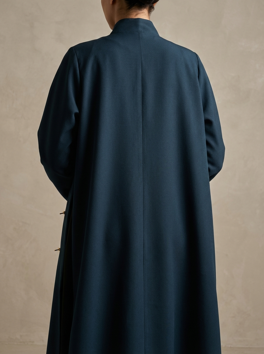 MWE109 - عباية بليزر بتقفيلة ذهبية