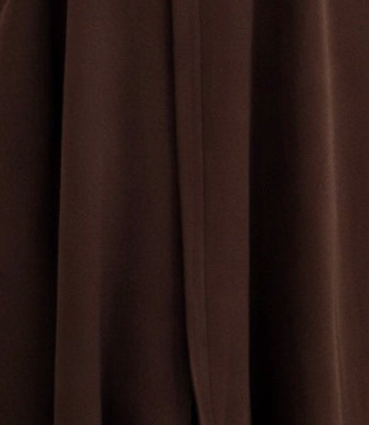 MWO007 - عباية نص كلوش بقفلة سحاب - Aya