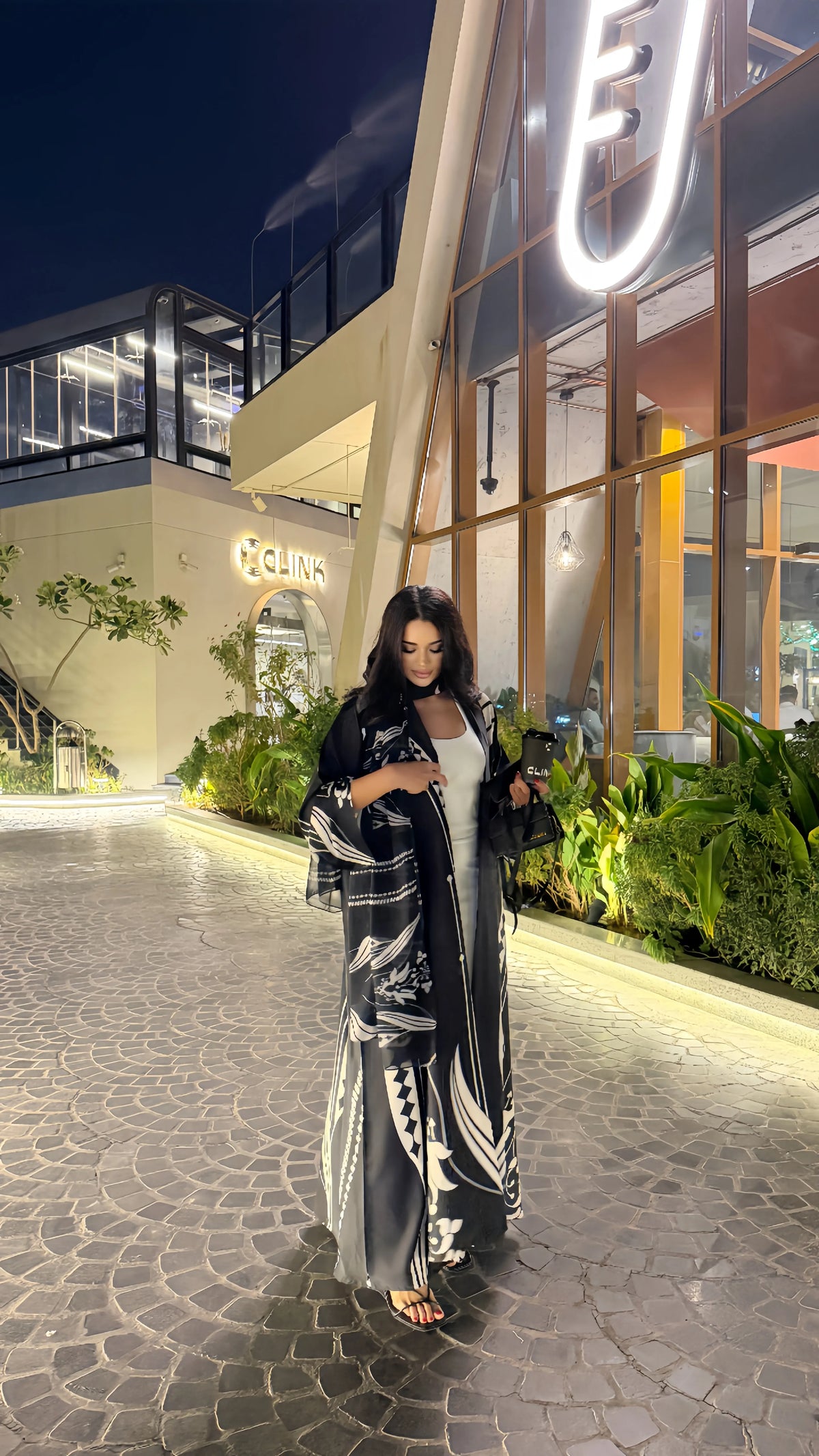 MWT1132 - عباية طباعة | Printed Abaya